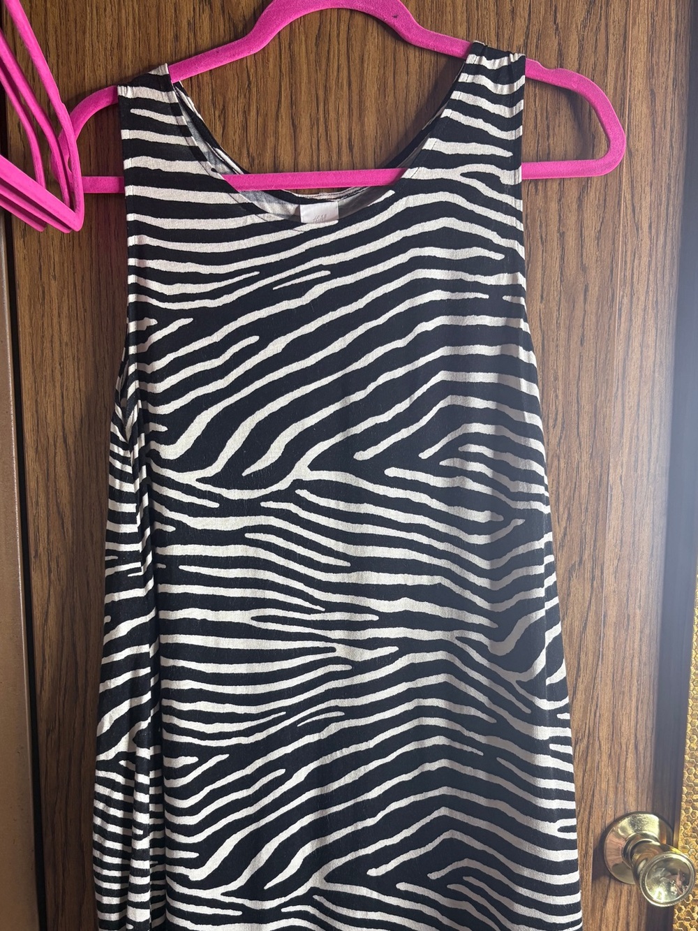 H&M Black and White Zebra Midi Dress